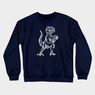 SEEMBO Dinosaur Weight Lifting Dumbbells Fitness Gym Workout Crewneck Sweatshirt